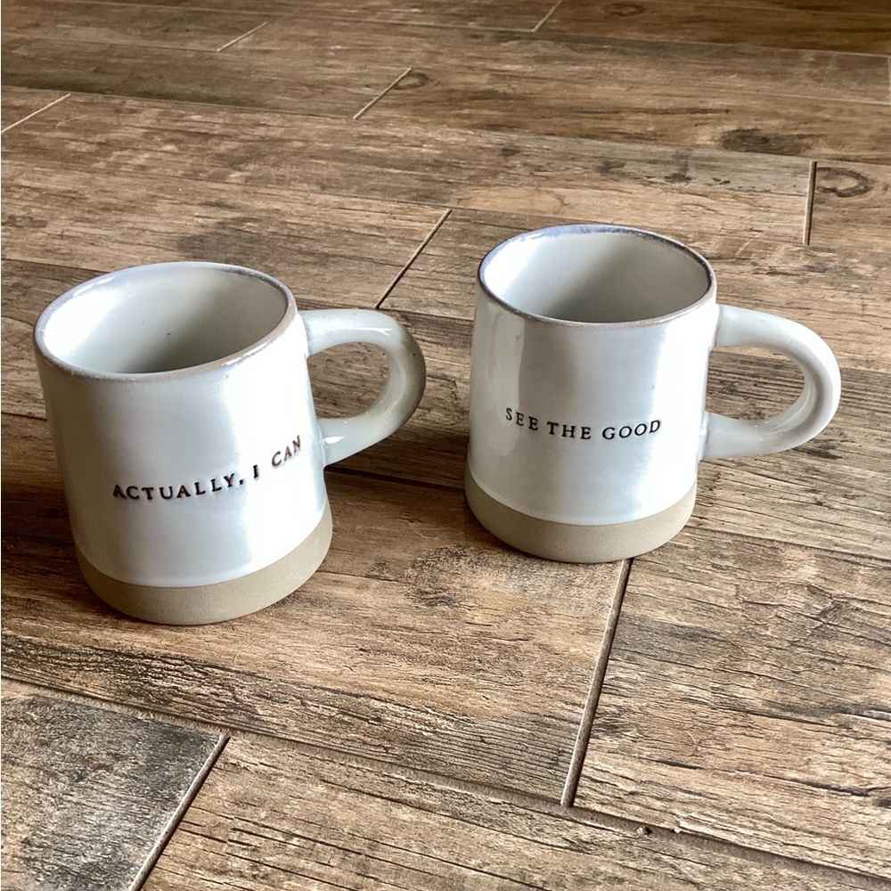 Hearth & Hand Magnolia Coffee Tea Mug Stoneware Set of 2